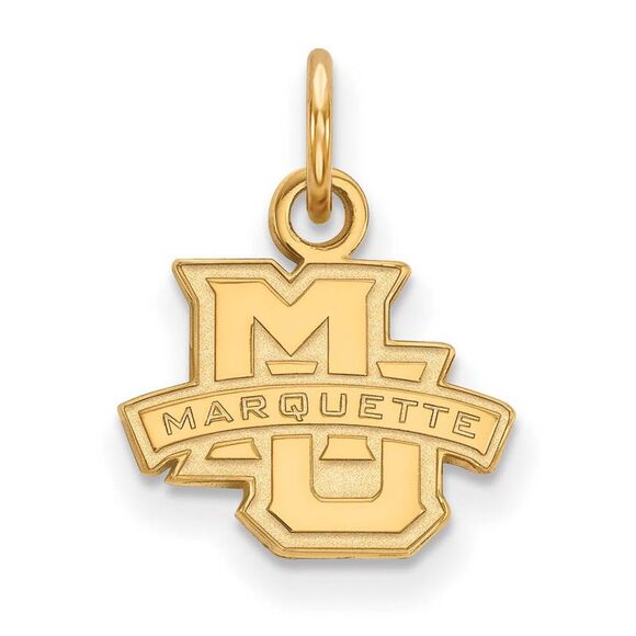14k Yellow Gold Marquette U XS (Tiny) Logo Charm or Pendant